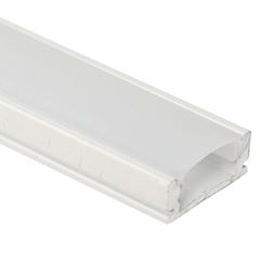 Perfil em Alumínio de Sobrepor 17,4x7mm para Fita LED 2 Metros Branco BRONZEARTE / REF. PALWY29B2MBC