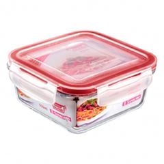Pote de Vidro Quadrado 550ml SANREMO / REF. SR75