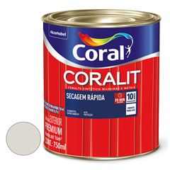 Tinta Esmalte Brilhante 750ml Coralit Secagem Rápida Branco Gelo CORAL / REF. 5771541