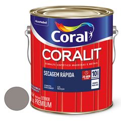 Tinta Esmalte Brilhante 3,0L Coralit Secagem Rápida Alumínio CORAL / REF. 5771413