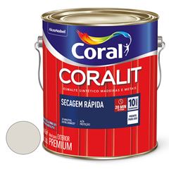 Tinta Esmalte Acetinado 3,0L Coralit Secagem Rápida Branco Gelo CORAL / REF. 5771411