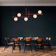 Pendente em Alumínio Havana Duo 5X100W Bivolt Cobre STARTEC / REF. 146000029