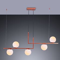 Pendente em Alumínio Havana Duo 5X100W Bivolt Cobre STARTEC / REF. 146000029