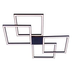 Plafon em Alumínio Quadrado Urban 4x96W Bivolt 4000k Preto STARTEC / REF. 149330077