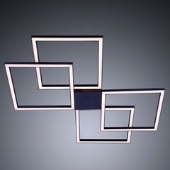 Plafon em Alumínio Quadrado Urban 4x96W Bivolt 4000k Preto STARTEC / REF. 149330077