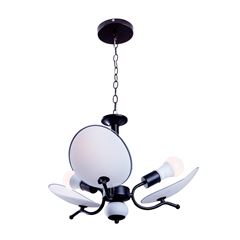 Lustre de Aço Ricko 3X120W Bivolt Preto STARTEC / REF. 148200002