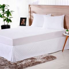 Saia para Cama Box Ultra Lisse 88cm x 1,88m Solteiro Branco BANECASA / REF.  15.01.0027.0018 / 12540