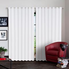 Cortina de Algodão 400x260cm Veneza Liso Branca BECADECOR / REF. 799