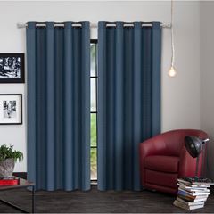 Cortina de Algodão 260x170cm Veneza Liso Chumbo BECADECOR / REF. 15709