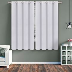 Cortina de Algodão 260x170cm Corta Luz Liso Branco BECADECOR / REF. 11906