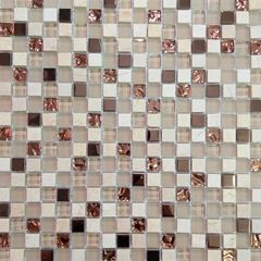 Pastilha de Vidro 30x30 Stone Rose Gold GLASS MOSAIC / REF. GS552