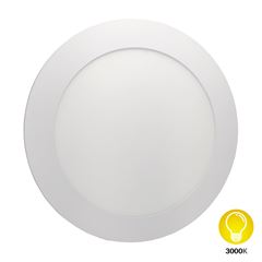 Painel LED Redondo 12W de Embutir Bivolt 3000K  Branco DILUX / REF. DI93283