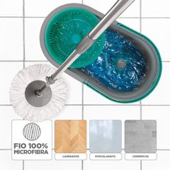 Mop de Microfibra Compacto com Balde 10 Litros Noviça BETTANIN / REF. BT1395