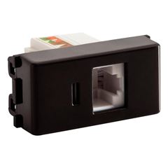 Módulo Tomada Transmissão de Dados RJ45 CAT6 Grafite TRAMONTINA / REF. 57215056