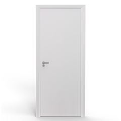 Porta de Madeira 80x210cm Lisa Solida New Branco ROCHA / REF. SR23SO80