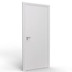 Porta de Madeira 80x210cm Lisa Solida New Branco ROCHA / REF. SR23SO80