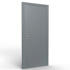 Porta de Madeira 80x210cm Lisa Solida Grafito ROCHA / REF. 10005[4468]