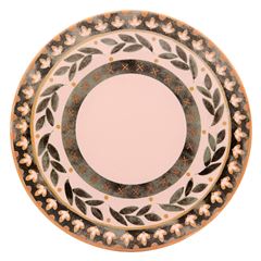 Prato de Cerâmica Raso 26cm Unni Alba Rosa OXFORD / REF. 115681