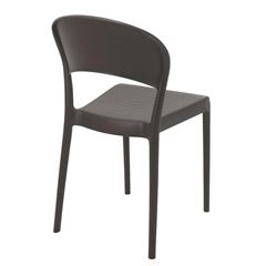 Cadeira em Polipropileno com Encosto Fechado Sissi ECO Camurça TRAMONTINA / REF. 92046421