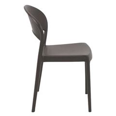 Cadeira em Polipropileno com Encosto Fechado Sissi ECO Camurça TRAMONTINA / REF. 92046421