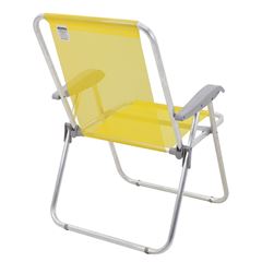 Cadeira de Praia em Alumínio com Assento Creta Master Amarelo TRAMONTINA / REF. 92900200