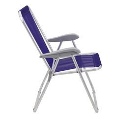 Cadeira de Praia em Alumínio com Assento Creta Master Roxo TRAMONTINA / REF. 92900203