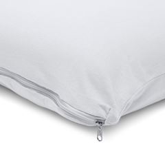 Capa de Travesseiro com Zíper em Algodão Branco BUETTNER / REF. 28250