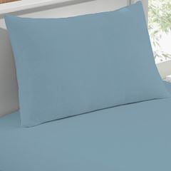 Jogo de Cama com Elástico 100% Algodão Solteiro com 2 Peças Basic Azul Jeans BUETTNER / REF. 28618