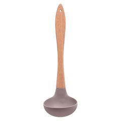 Concha de Silicone 30cm com Cabo de madeira Cinza HAUSKRAF / REF. UTEN-0412