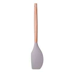 Espátula em Silicone 31cm com Cabo de Madeira Cinza HAUSKRAFT / REF. UTEN-416