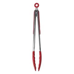 Pegador Multiuso em Silicone 31cm com Cabo em Inox Vermelho HAUSKRAFT / REF. PGDR-002VM