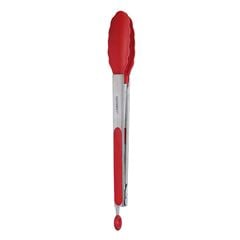 Pegador Multiuso em Silicone 31cm com Cabo em Inox Vermelho HAUSKRAFT / REF. PGDR-002VM