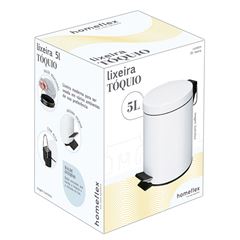 Lixeira em Metal Toquio 5L Branco HOME FLEX / REF. FXH-545