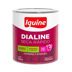 Tinta Esmalte Alto-Brilho 900ml Dialine Seca Rápido Grafite Escuro IQUINE / REF. 63201004