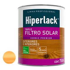 Verniz Alto Brilho 750ml Triplo Filtro Solar Natural HIPERLACK / REF. 644100583