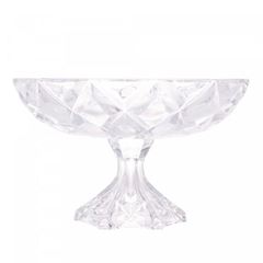 Centro de Mesa de Cristal 32,5x19,5cm com Pé Deli Diamond LYOR / REF. 4431