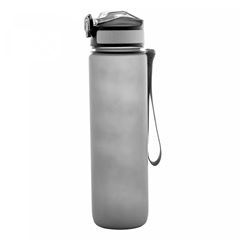 Garrafa em Policarbonato 1 Litro Squeeze com Marcadores Cinza LYOR / REF. 2798