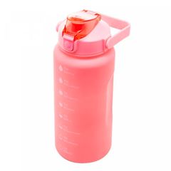 Garrafa em Policarbonato 2 Litro Squeeze com Marcadores Rosa LYOR / REF. 2799