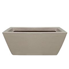 Floreira em Polietileno 40x17cm Retangular Malta Granito Areia VASART / REF. R.0154.040.017.11