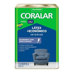 Tinta Acrílica Fosca 15 Litros Coralar mais Econômico Neblina Paulista CORAL / REF. 5825879
