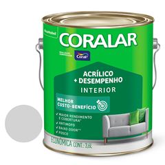 Tinta Acrílica Fosca 3,6L Coralar mais Desempenho Neblina Paulista CORAL / REF. 5828217