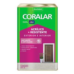 Tinta Acrílica Fosca 18L Coralar mais Resistente Dia Nublado CORAL / REF. 5828145