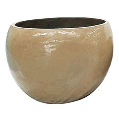 Vaso de Cerâmica 70x52cm Caymen Creme DESIGN DECOR / REF. DDC96468
