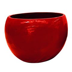 Vaso de Cerâmica 70x52cm Caymen Vermelho DESIGN DECOR / REF. DDC96499