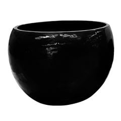 Vaso de Cerâmica 70x52cm Caymen Preto DESIGN DECOR / REF. DDC96529