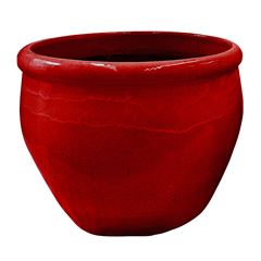 Vaso de Cerâmica 37X31cm Samson Vermelho DESIGN DECOR / REF. DDC96666