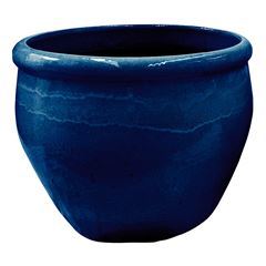 Vaso de Cerâmica 37x31cm Samson Azul Marinho DESIGN DECOR / REF. DDC96697