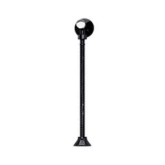 Válvula para Mictório 30cm com Canopla e Flexível Preta BLUKIT / REF. 190908-21