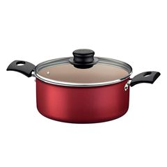 Caçarola em Alumínio 24cm Turim Vermelho TRAMONTINA / REF. 20261/724