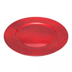 Sousplat Plástico Opala 33cm Vermelho LYOR / REF. 7709
